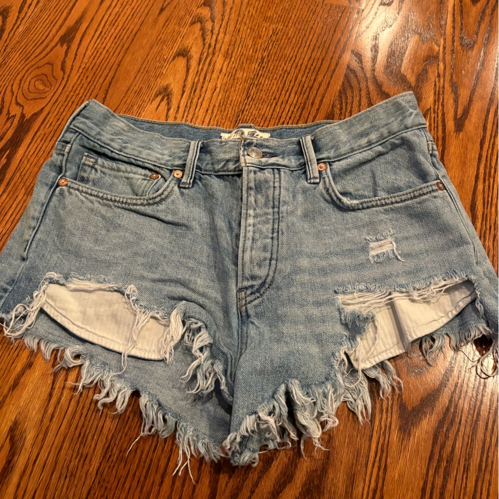 Free people jean shorts